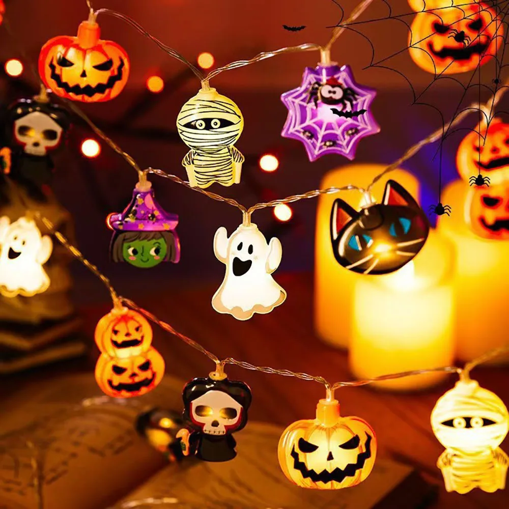 زينة الهالوين، أضواء LED على ش - مراجعة Halloween Pumpkin Decor Led وسعره