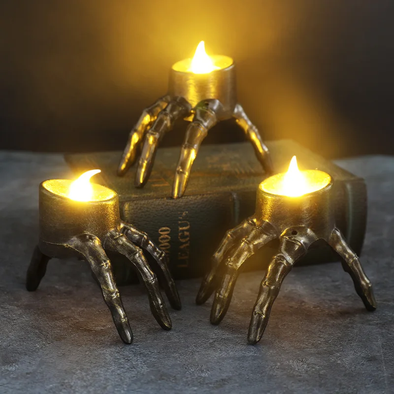 هالوين كسر الذراع الجمجمة LED  - مراجعة Halloween Led String Lights Orange وسعره