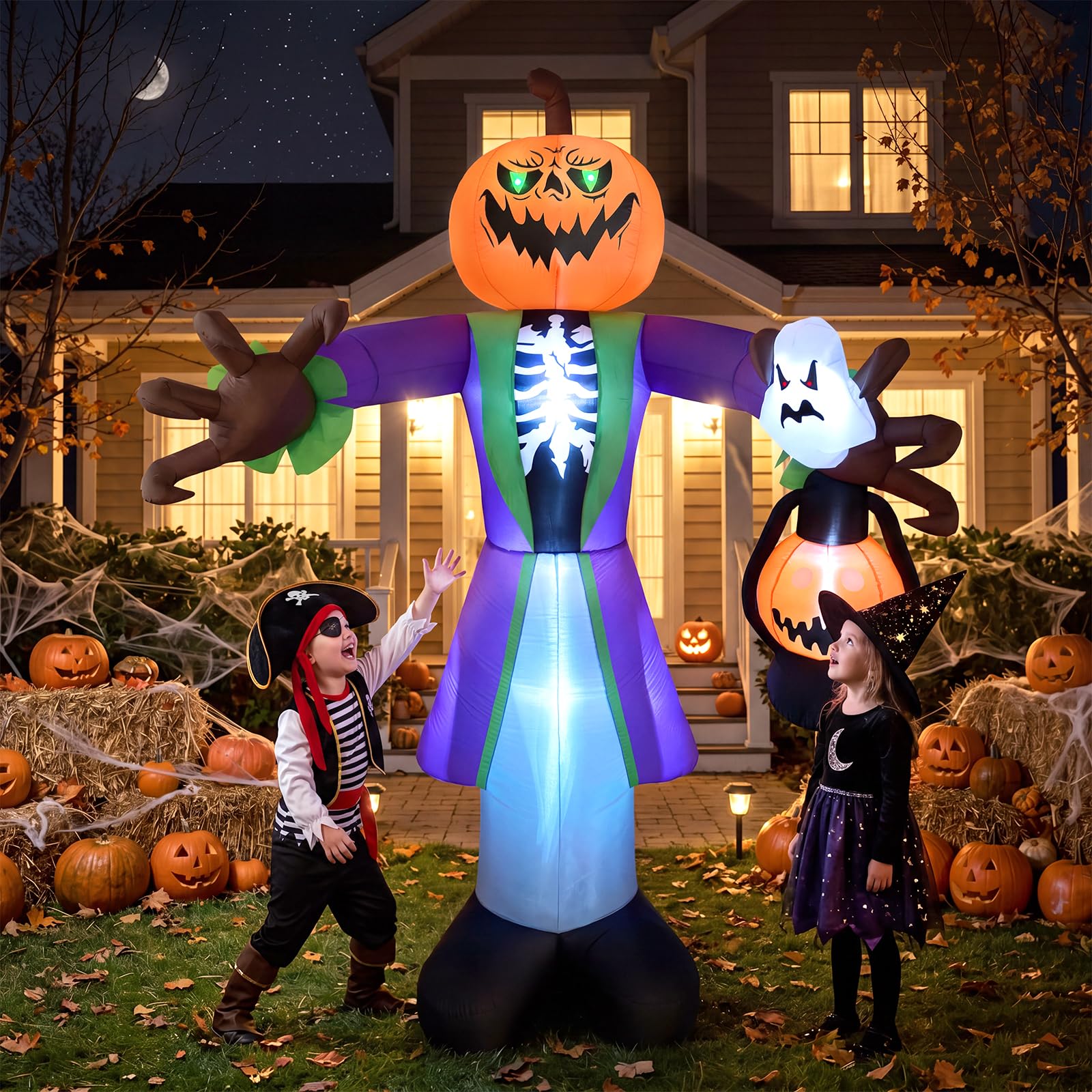 يقطينة هالوين قابلة للنفخ بطول - مراجعة Pumpkin Lantern Halloween وسعره