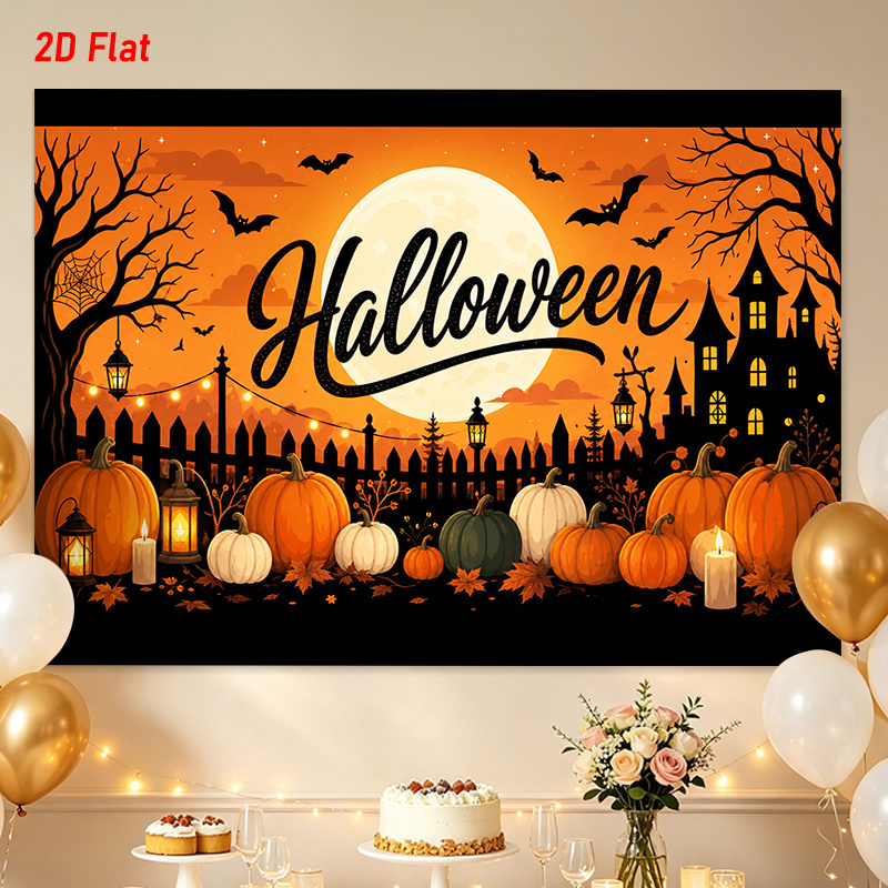 نسيج جداري لقلعة اليقطين في ال - مراجعة Pumpkin Lantern Halloween وسعره