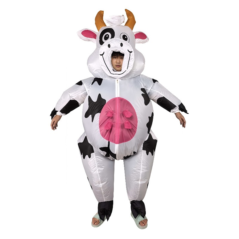 زي بقرة قابل للنفخ للبالغين، ز - مراجعة Halloween Costume Adult وسعره