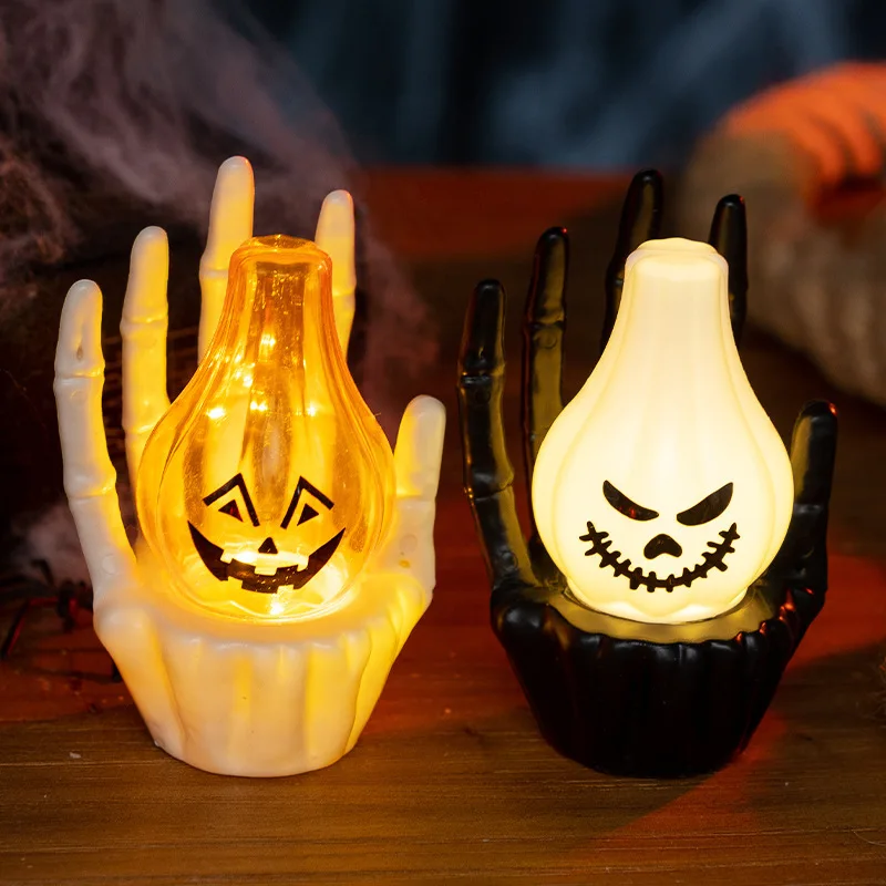 مصباح ليلي على شكل يد شبح LED  - مراجعة Halloween Pumpkin Decor Led وسعره