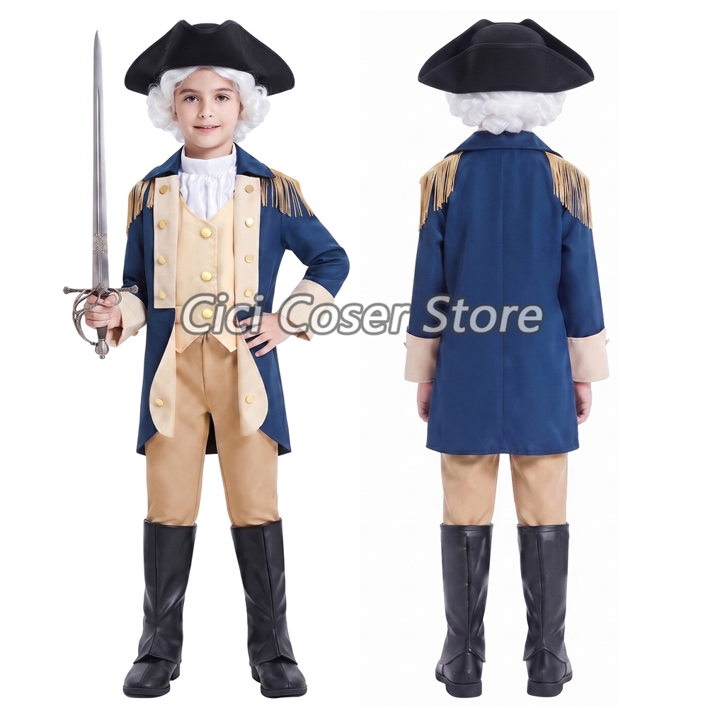زي جورج واشنطن التاريخي للأطفا - مراجعة Halloween Costume Kids وسعره