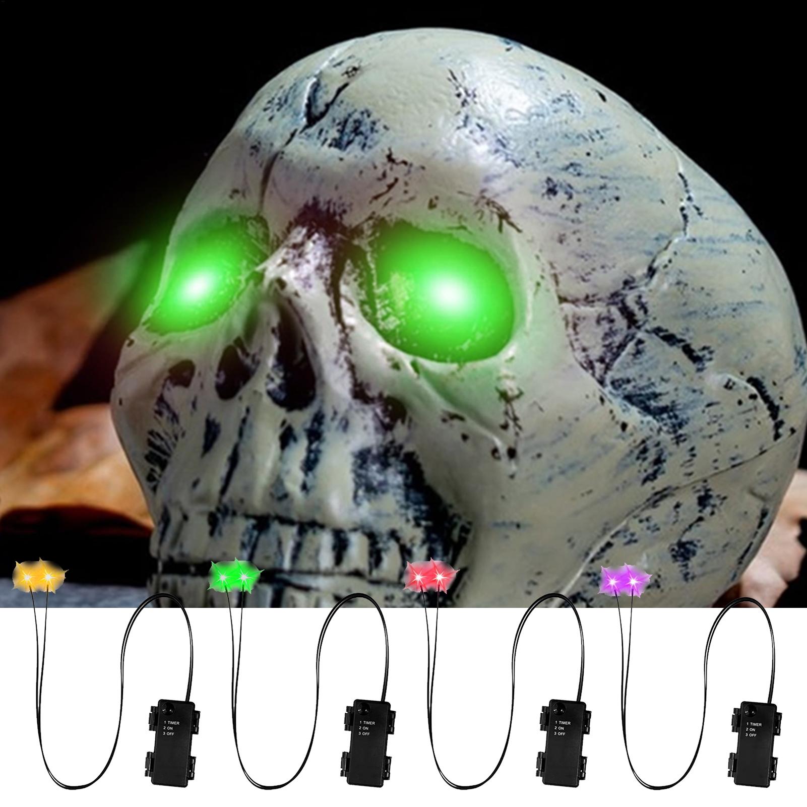 1 قطعة عيون متوهجة هالوين تضيء - مراجعة Halloween Pumpkin Decor Led وسعره