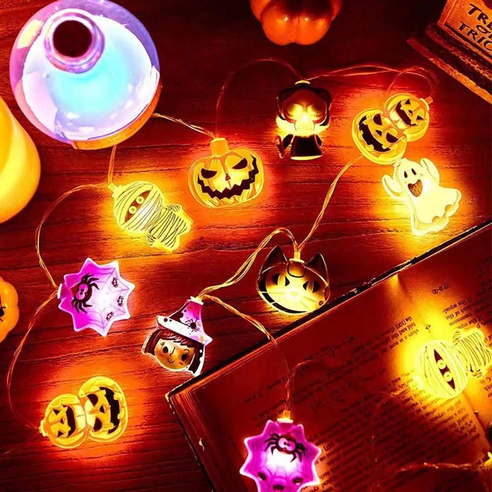 زينة الهالوين، أضواء LED على ش - مراجعة Halloween Pumpkin Decor Led وسعره