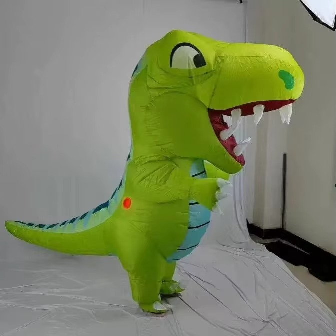 زي ديناصور برأس كبير قابل للنف - مراجعة Halloween Costume Adult وسعره