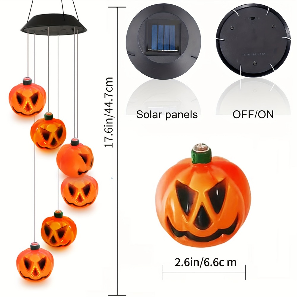 أجراس رياح على شكل قرع الهالوي - مراجعة Halloween Pumpkin Decor Led وسعره