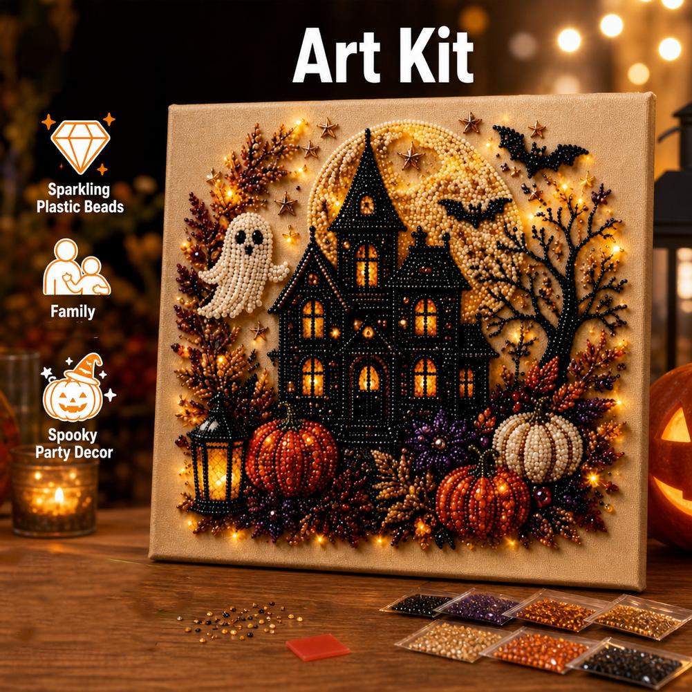 مجموعة فنون اللؤلؤ ثلاثية الأب - مراجعة Pumpkin Lantern Halloween وسعره