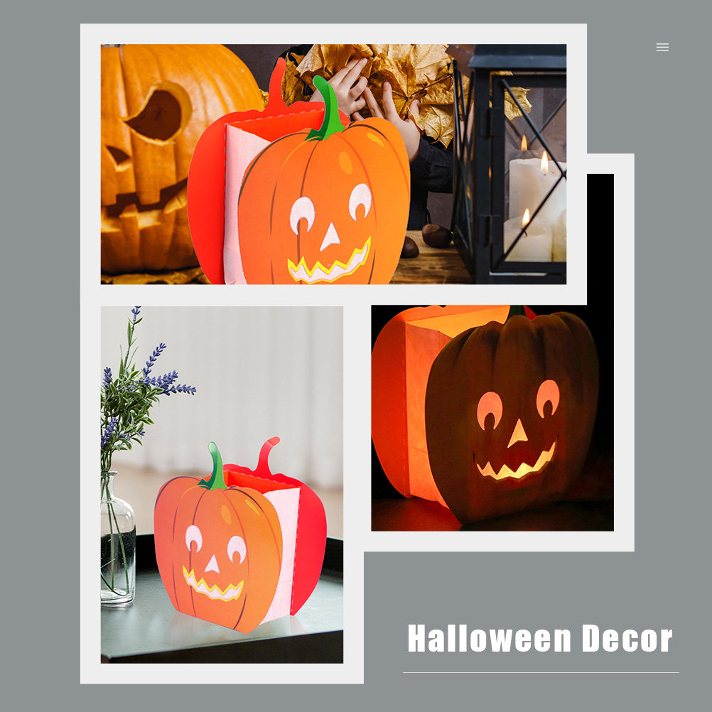 12 قطعة من الأكياس الزخرفية عل - مراجعة Pumpkin Lantern Halloween وسعره