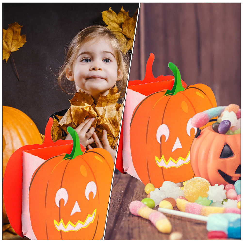 12 قطعة من الأكياس الزخرفية عل - مراجعة Pumpkin Lantern Halloween وسعره