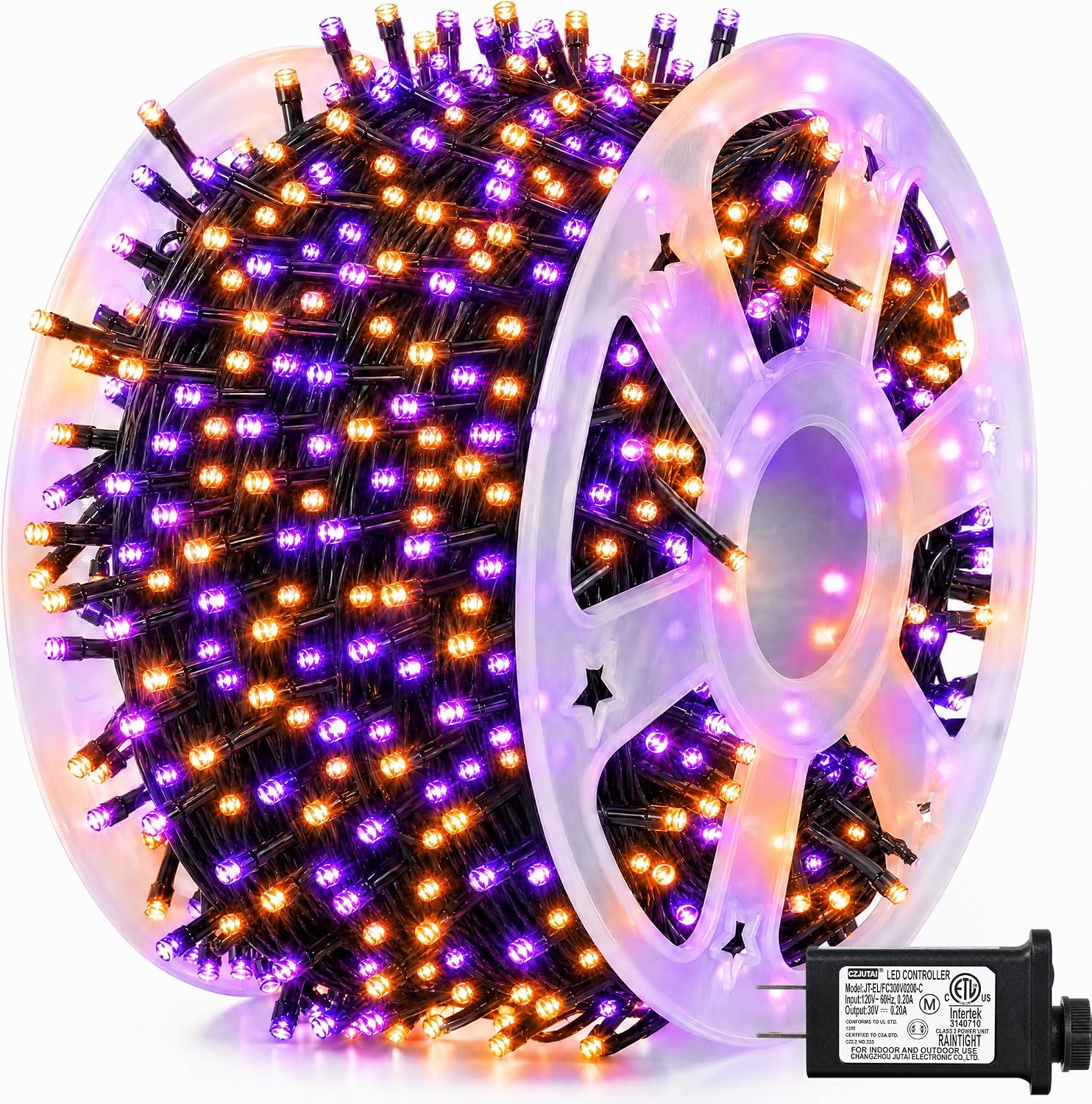 أضواء هالوين المبهرة بطول 164  - مراجعة Halloween Led String Lights Orange وسعره