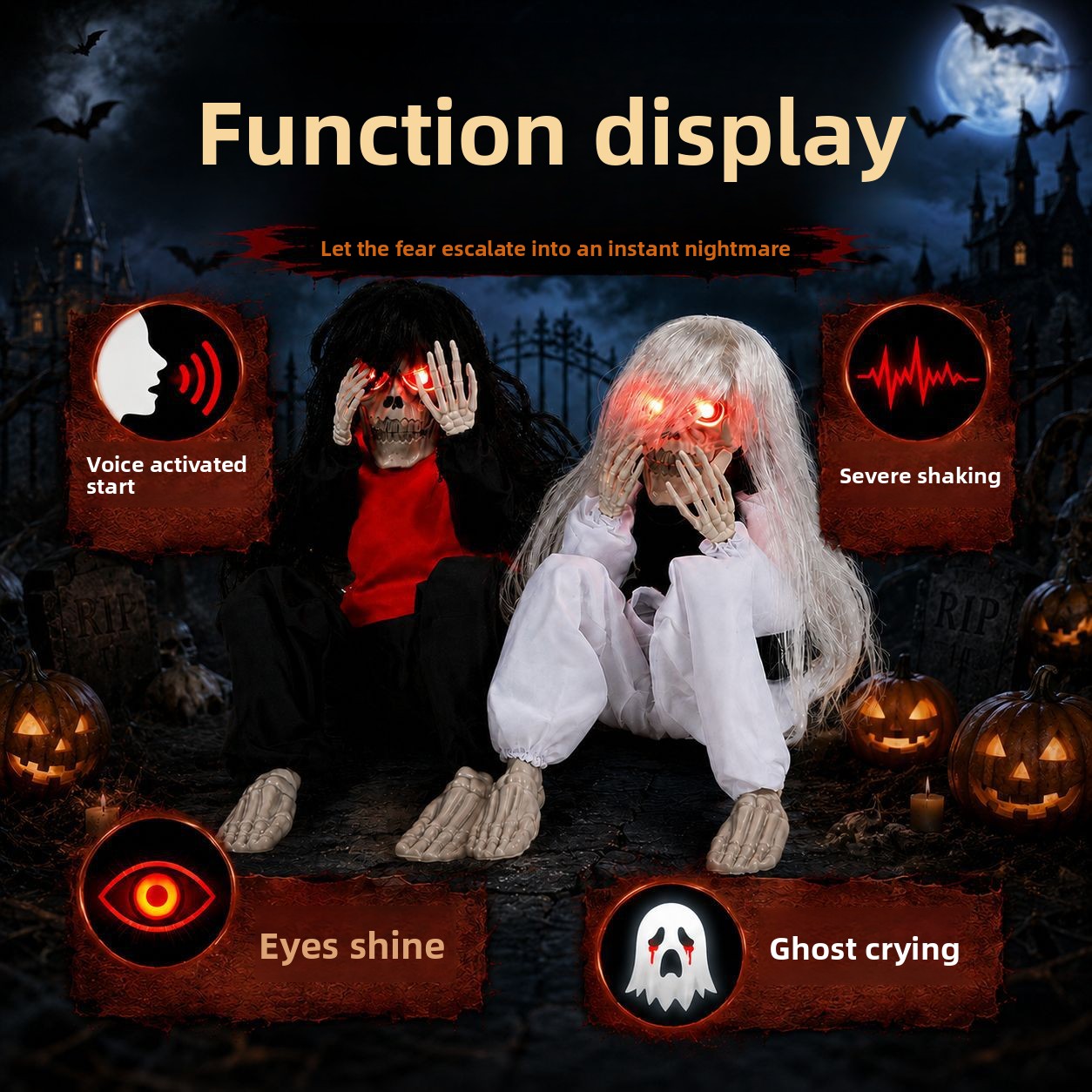 زينة هيكل عظمي للحديقة الخارجي - مراجعة Halloween Skeleton Decoration وسعره