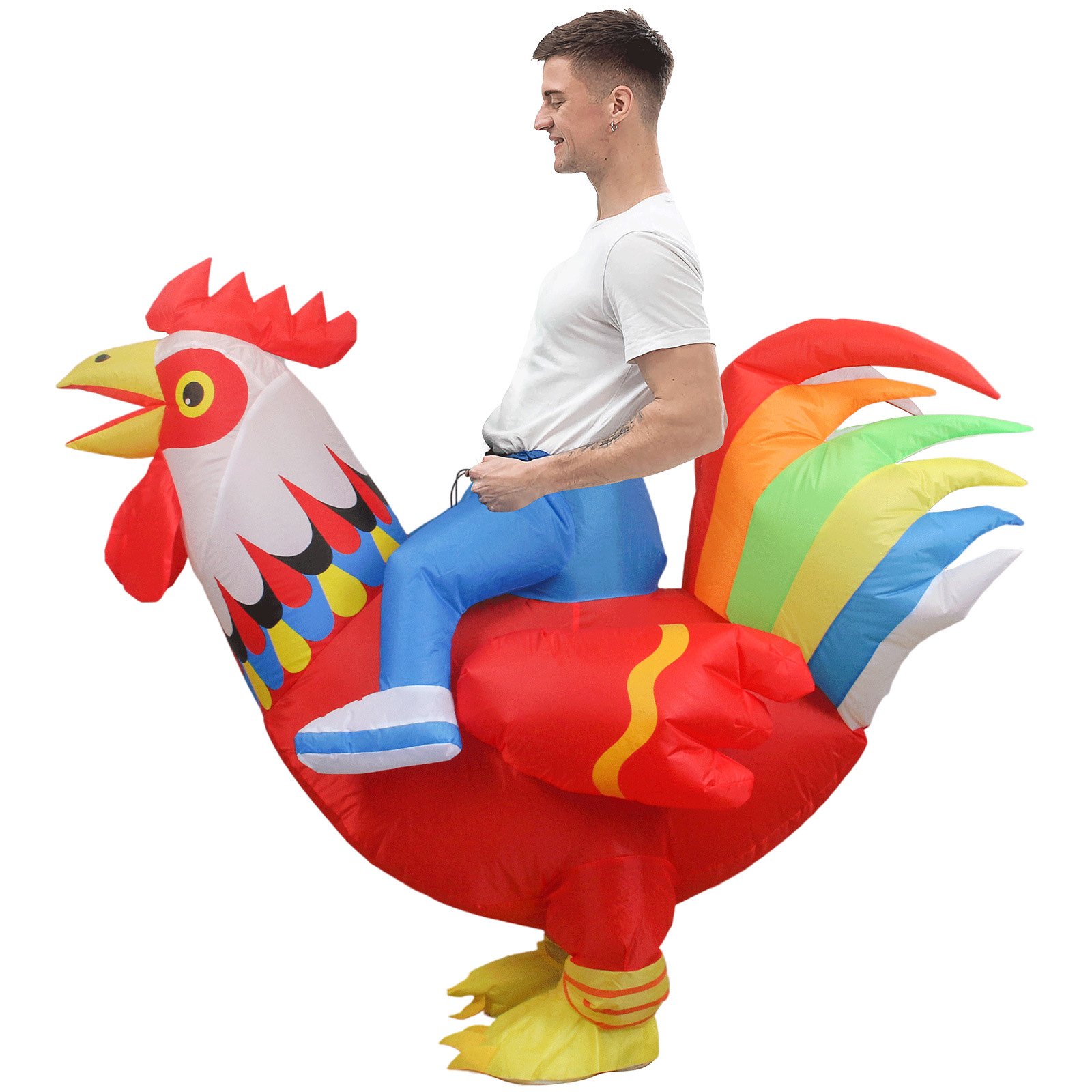 أزياء دجاجة مضحكة قابلة للنفخ  - مراجعة Halloween Costume Adult وسعره