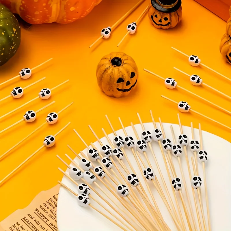 100 قطعة من أعواد الكوكتيل على - مراجعة Halloween Party Supplies وسعره