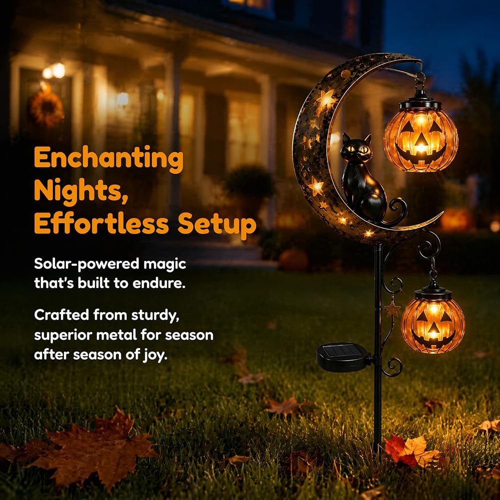 إضاءة حديقة تعمل بالطاقة الشمس - مراجعة Pumpkin Lantern Halloween وسعره