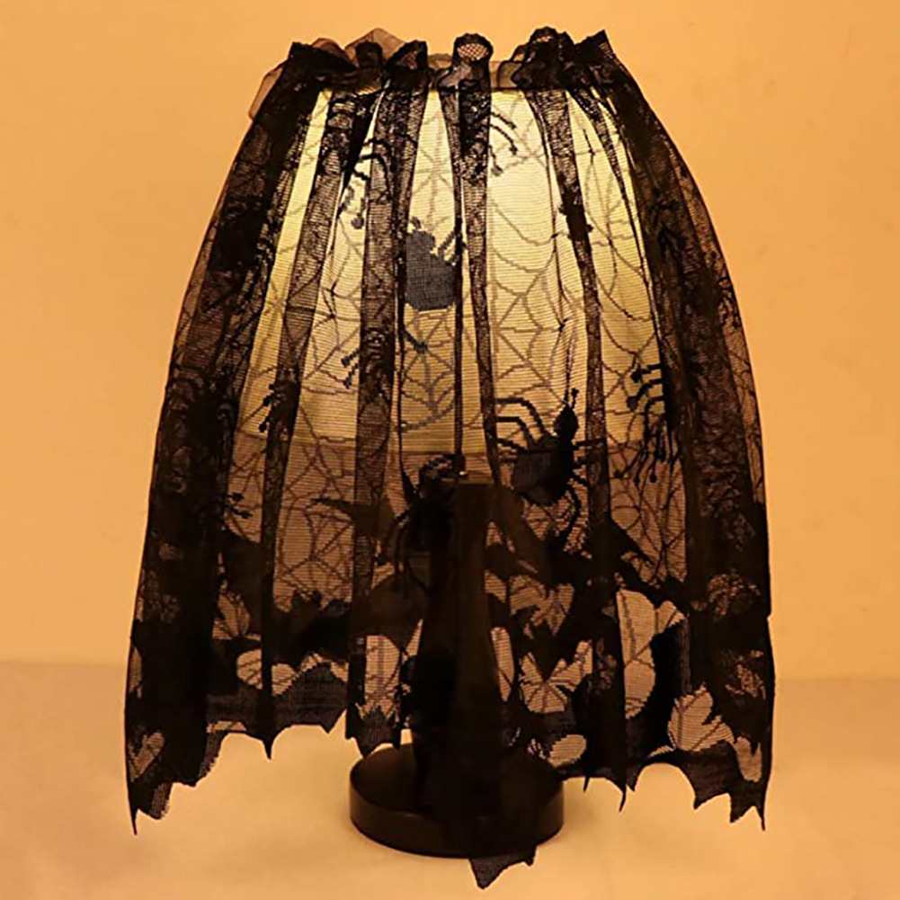 غطاء مصباح متعدد الاستخدامات م - مراجعة Spider Web Halloween Decoration وسعره