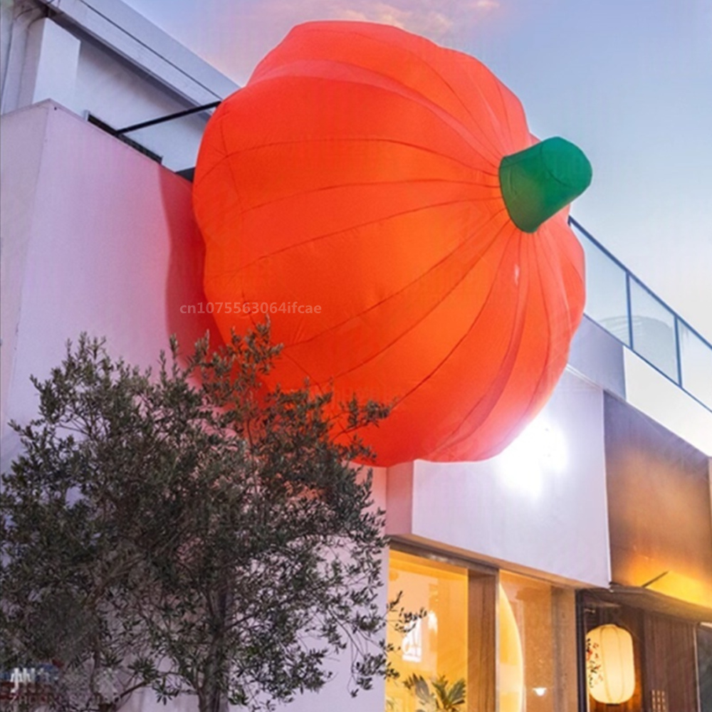 2.4 متر/8FT هالوين المطاطية كب - مراجعة Halloween Pumpkin Decor Led وسعره