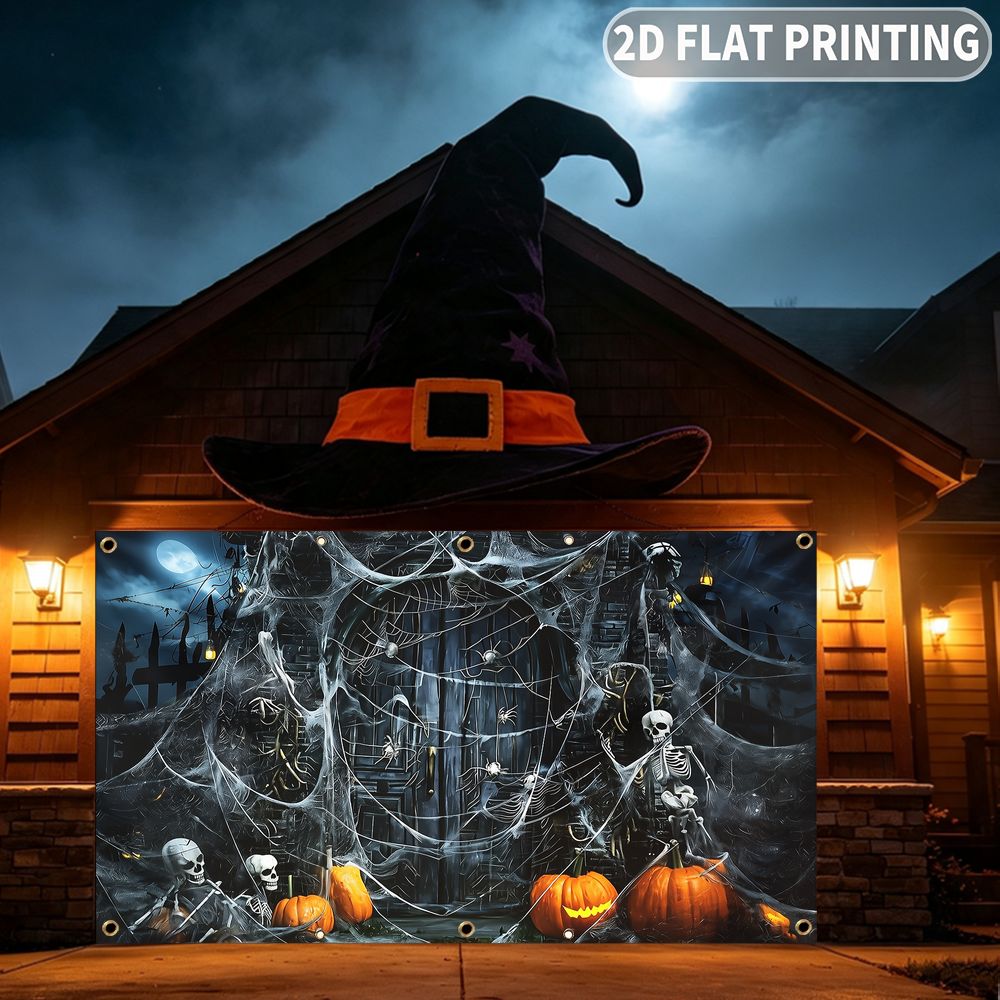 لافتة مسطحة ثنائية الأبعاد لحف - مراجعة Spider Web Halloween Decoration وسعره
